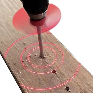 BullseyeBore Core CR1-101 Drill Guide for Straight Holes - Magnetic Drill Attachment with Efficient Red Laser for Visual Worksurface Alignment - Compatible with Common & Specialty Bits from 2" to 8"
