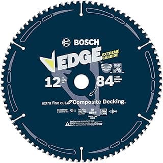 Bosch DCB1284CD 12 in. x 84-Tooth Composite Decking/Plastics Circular Saw Blade