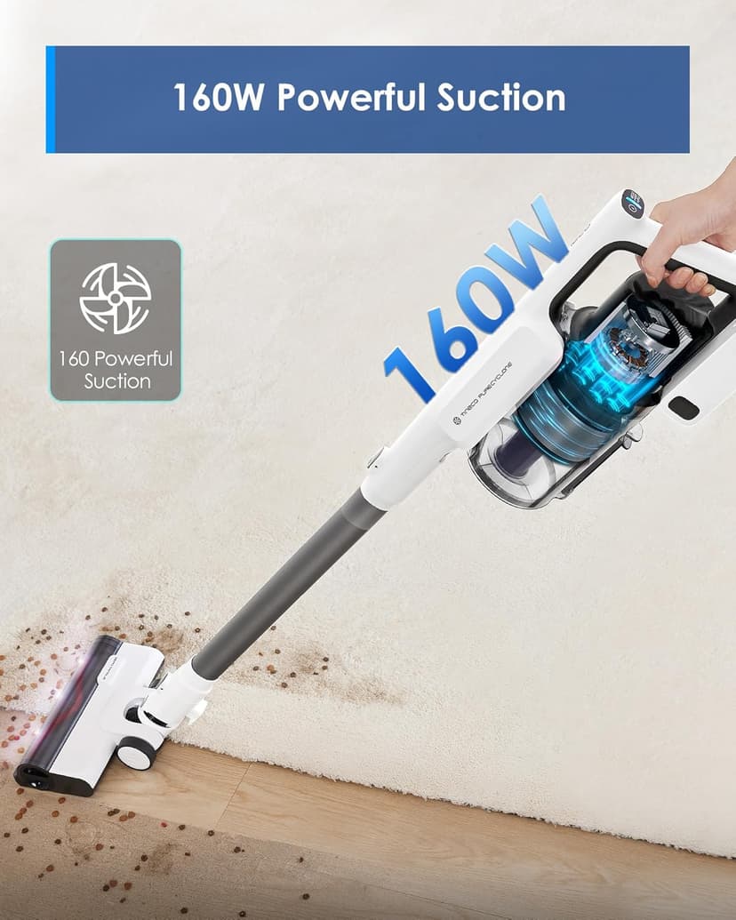 Tineco Floor ONE S7 Steam Cordless Wet Dry Vacuum Steam Mop All-in-One & A30S Cordless Stick Vacuum Cleaner, 160W Suction, 60Min Runtime