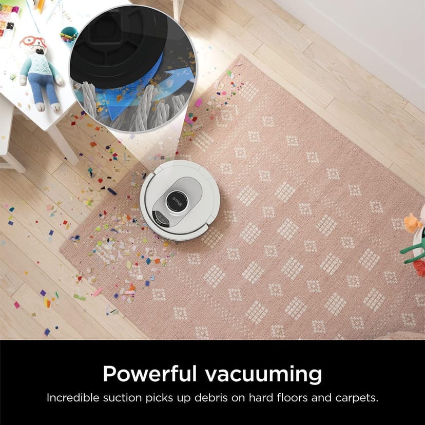 Shark AI Ultra Voice Control Robot Vacuum with Matrix Clean Navigation, Home Mapping, 60-Day Capacity, XL Self-Empty Base for Homes with Pets, Carpet & Hard Floors