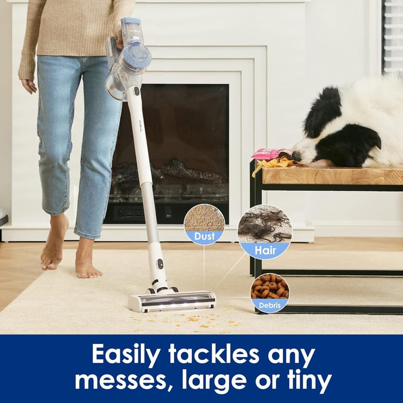Tineco Floor ONE S3 Cordless Hardwood Floors Cleaner Lightweight Wet Dry Vacuum Cleaners A11 Pet Cordless Stick Vacuum Cleaner, Lightweight with ZeroTangle Brush Powerful Handheld Vacuum