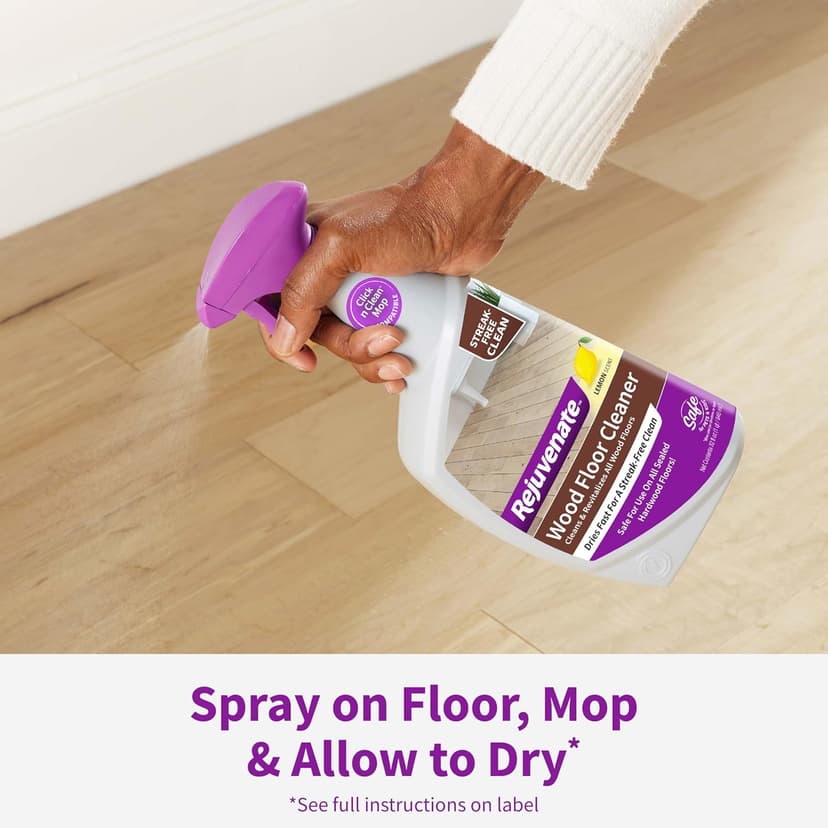 Rejuvenate High-Performance Professional Hardwood Floor Cleaner Streak-Free Formula Eliminates The Toughest Dirt and Grime with Little Effort 128oz