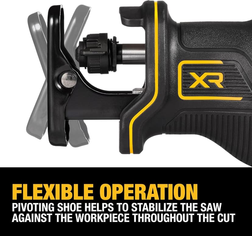 DEWALT 20V MAX* Reciprocating Saw, Cordless, 2-Finger Variable Trigger, Keyless Blade Clamp, Tool Only (DCS382B)