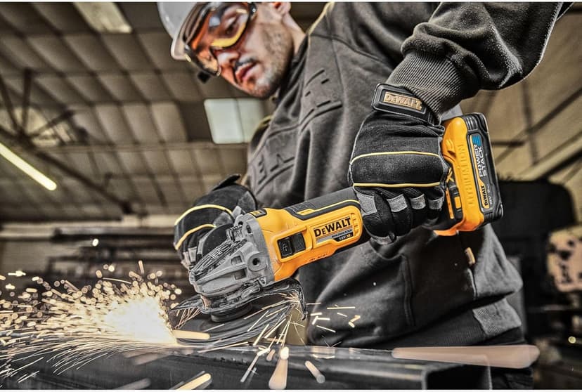 DEWALT 20V MAX* XR Angle Grinder with Kickback Brake, Slide Switch, 4-1/2-Inch, Tool Only (DCG405B)