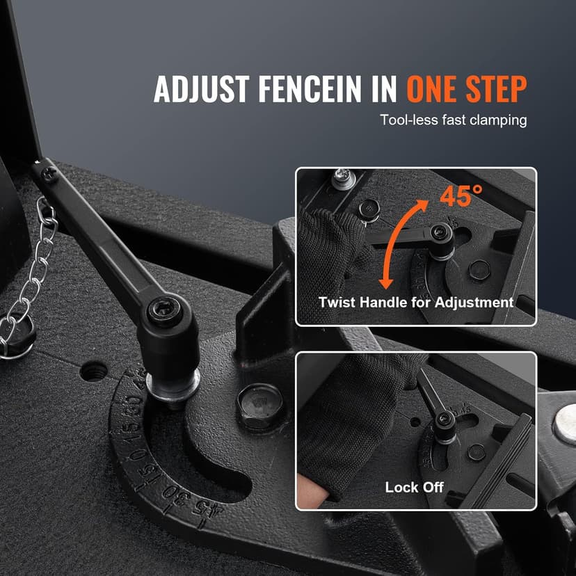 VEVOR Chop Saw, 14''/355mm Blade Diameter Cut Off Saw, 2800W 1200RPM Steel Cutting Machine, 0-45° Adjustable Dry Cut Chop Saw, Miter Saw for Cold Cut Saw for Steel/Iron/Aluminum, Black