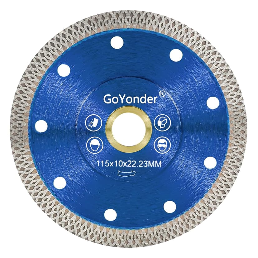GoYonder 4.5 Inch Tile Blade, Super Thin Diamond Saw Blade for Cutting Porcelain Tiles, Granite Marble Ceramics (4.5")