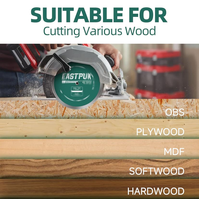 3Pcs 4-1/2 Inch 120 Tooth Circular Saw Blade with 3/8 Inch (9.5mm) Arbor, Fast Cutting for Plywood, OSB, Paneling and Vinyl Siding Wood