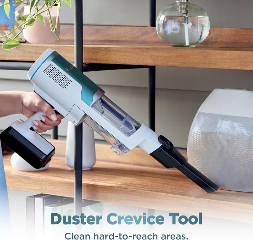 Shark Clean & Empty Cordless Stick Vacuum – Lightweight Cordless Vacuum with HEPA Filter, Portable, Rechargeable, Auto-Empty System, Stick Vacuum for Pet Hair, Carpets & Hardfloor, White, BU3521