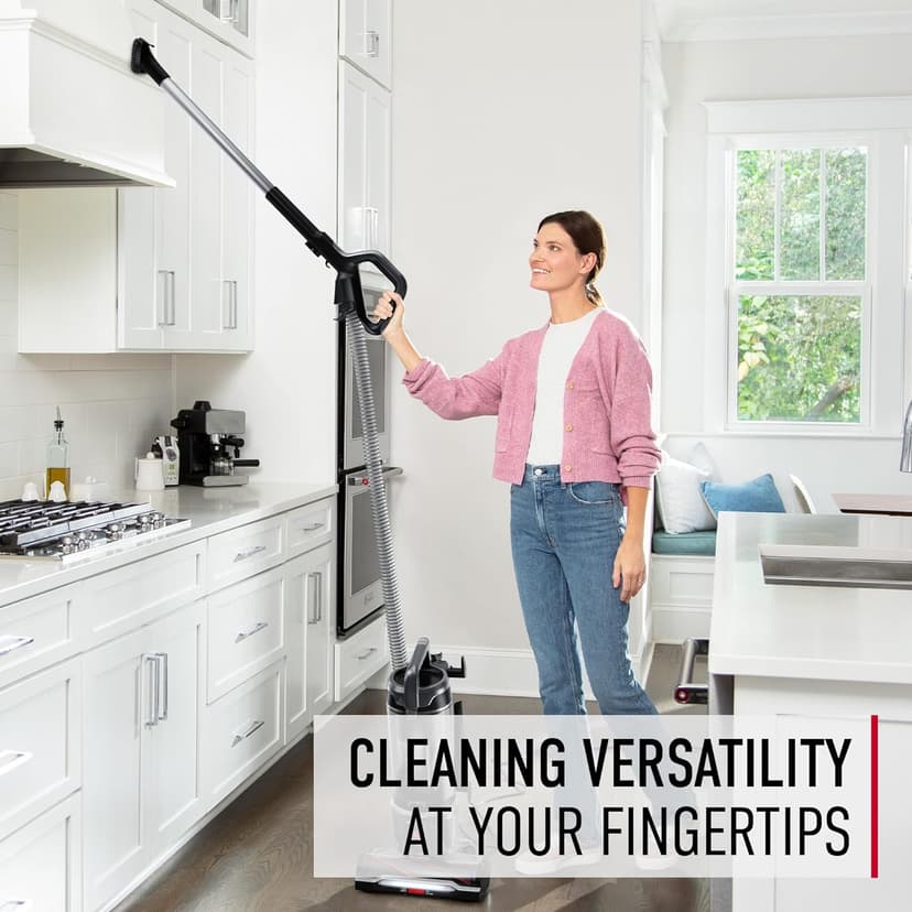 Hoover WindTunnel Tangle Guard Bagless Vacuum Cleaner, Corded Upright Vacuum, HEPA Media Filtration, Anti-Hair Wrap, Headlights, Swivel Steering, Corded Vacuum Cleaners for Home Use