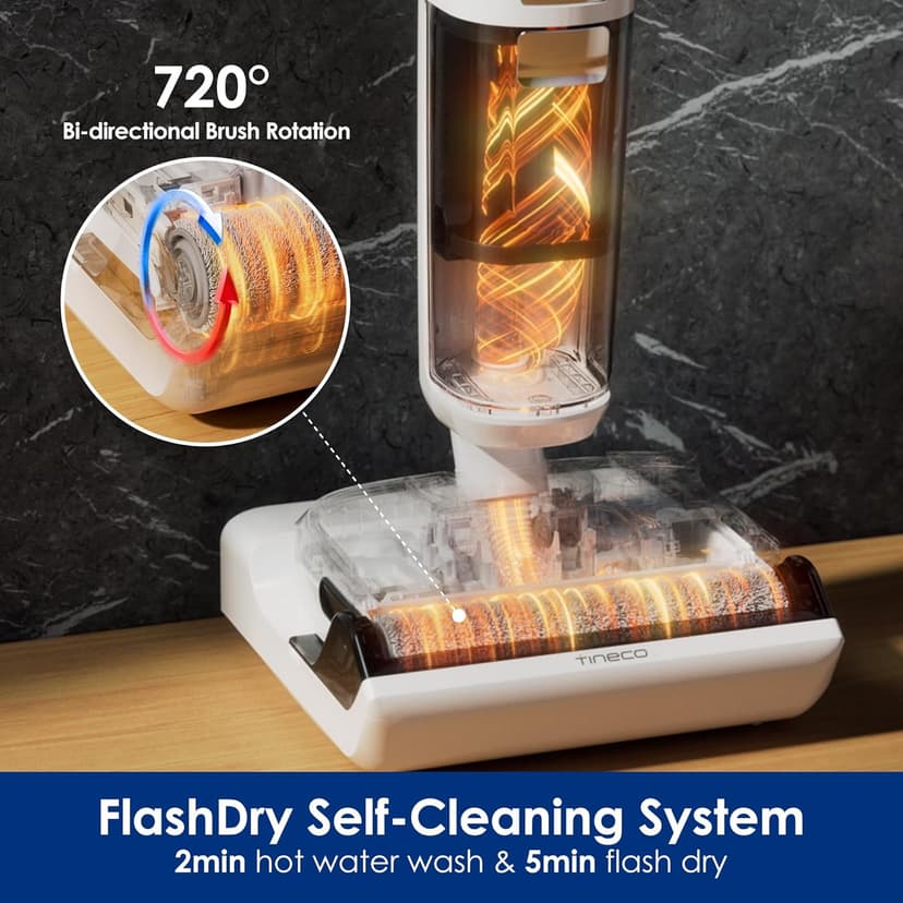 Tineco Floor ONE Stretch S6 Cordless Wet Dry Vacuum Cleaner&A20 Cordless Stick Vacuum Cleaner, Up to 40Min-Runtime 3 Modes for Multi-Level Messes