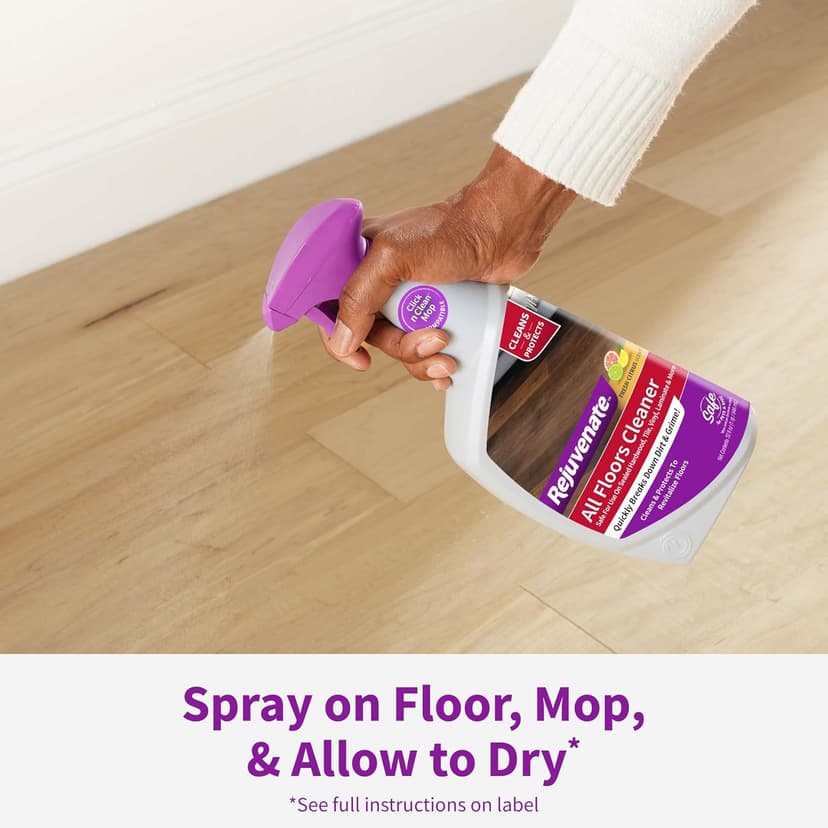 Rejuvenate All Floors Cleaner Refill, 1 Gallon, Breaks Down Dirt and Grime, Cleans and Protects Floors Throughout Your Home, Including Sealed Hardwood, Tile, Vinyl, Laminate and More