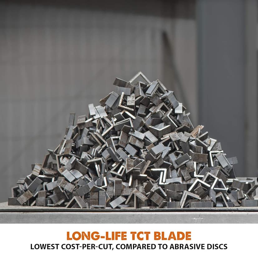 Evolution Power Tools RAGE4 7-1/4-Inch TCT Multipurpose Cutting Chop Saw, Orange