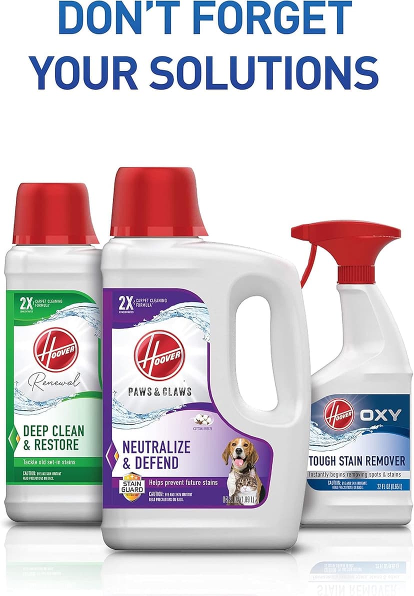 Hoover Pro Clean Pet Upright Carpet Cleaner Machine, Carpet Shampooer Machine for Home and Pets, Pair with a Hoover Portable Spot Cleaner Solution for a Bright, Refreshed Home