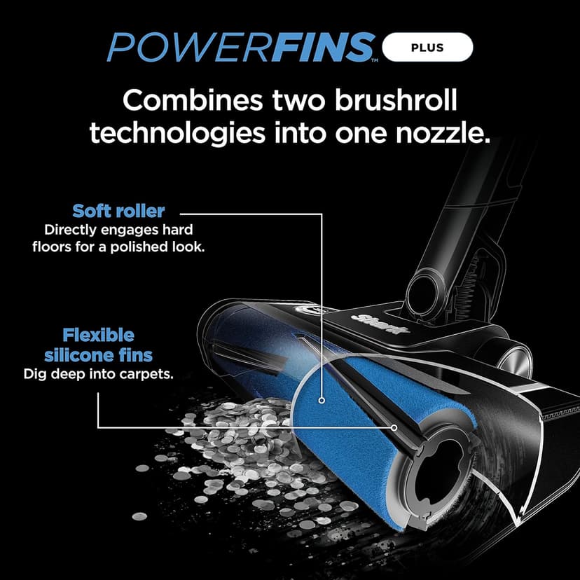 Shark IZ562H Cordless Pro Vacuum with Clean Sense IQ and Odor Neutralizer, PowerFins Plus Brushroll, Includes Duster Crevice & Pet Tool, Up to 40 Minute Runtime, Light Blue, Without MultiFLEX