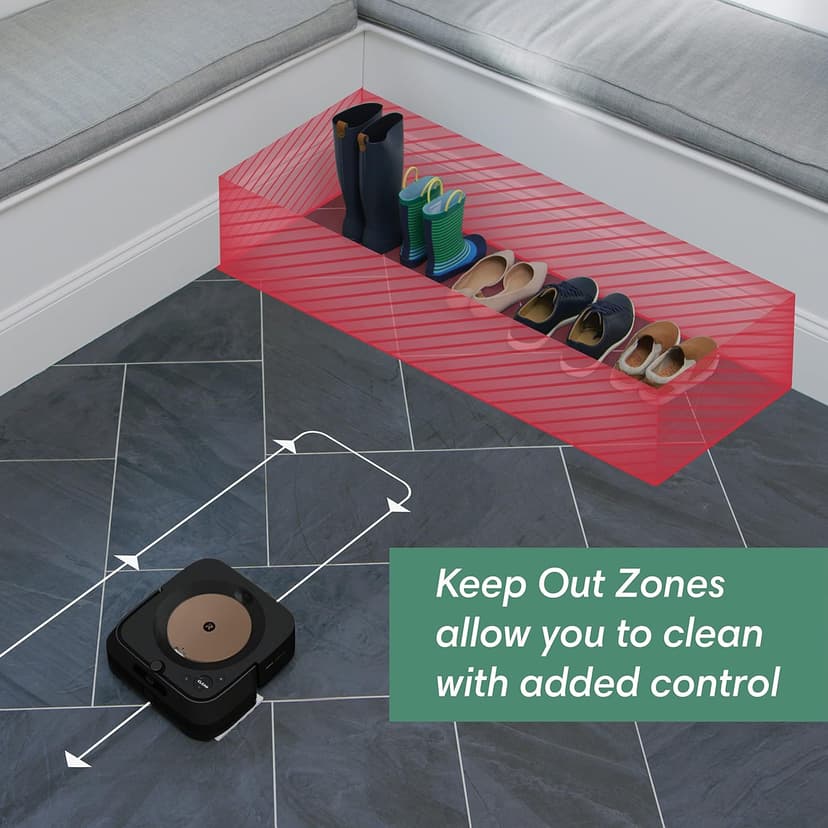 iRobot Braava Jet m6 (6012) Ultimate Robot Mop- Wi-Fi Connected, Precision Jet Spray, Smart Mapping, Works with Alexa, Ideal for Multiple Rooms, Recharges and Resumes, Black
