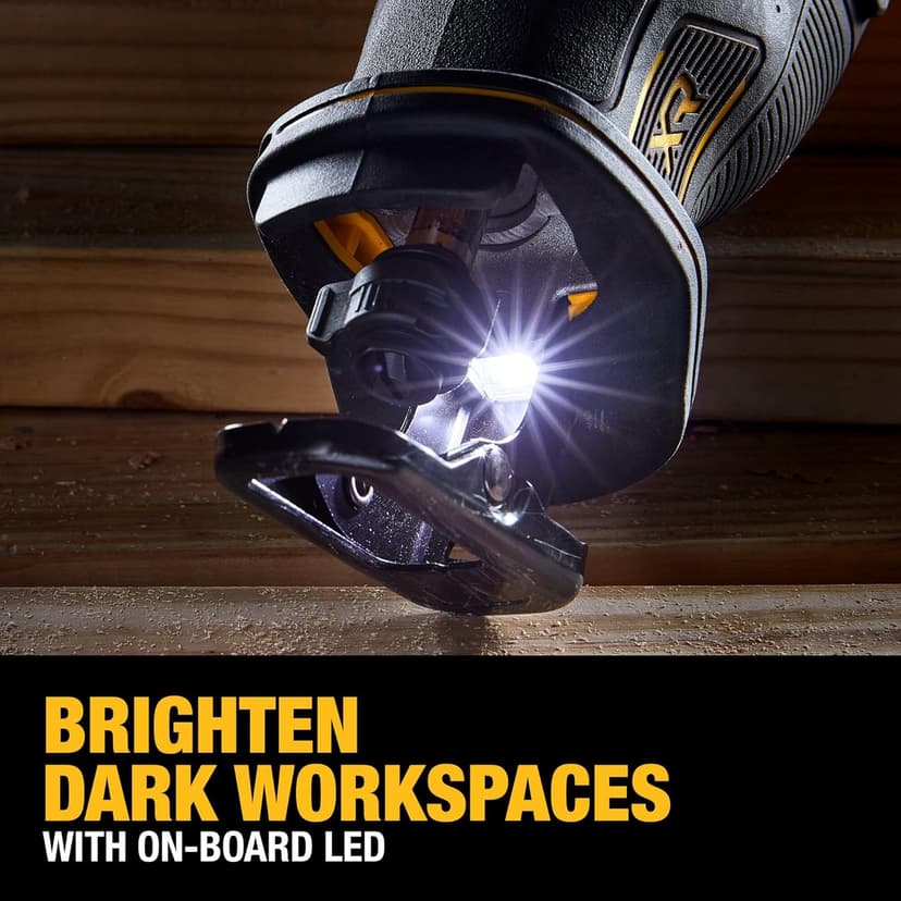DEWALT 20V MAX* Reciprocating Saw, Cordless, 2-Finger Variable Trigger, Keyless Blade Clamp, Tool Only (DCS382B)