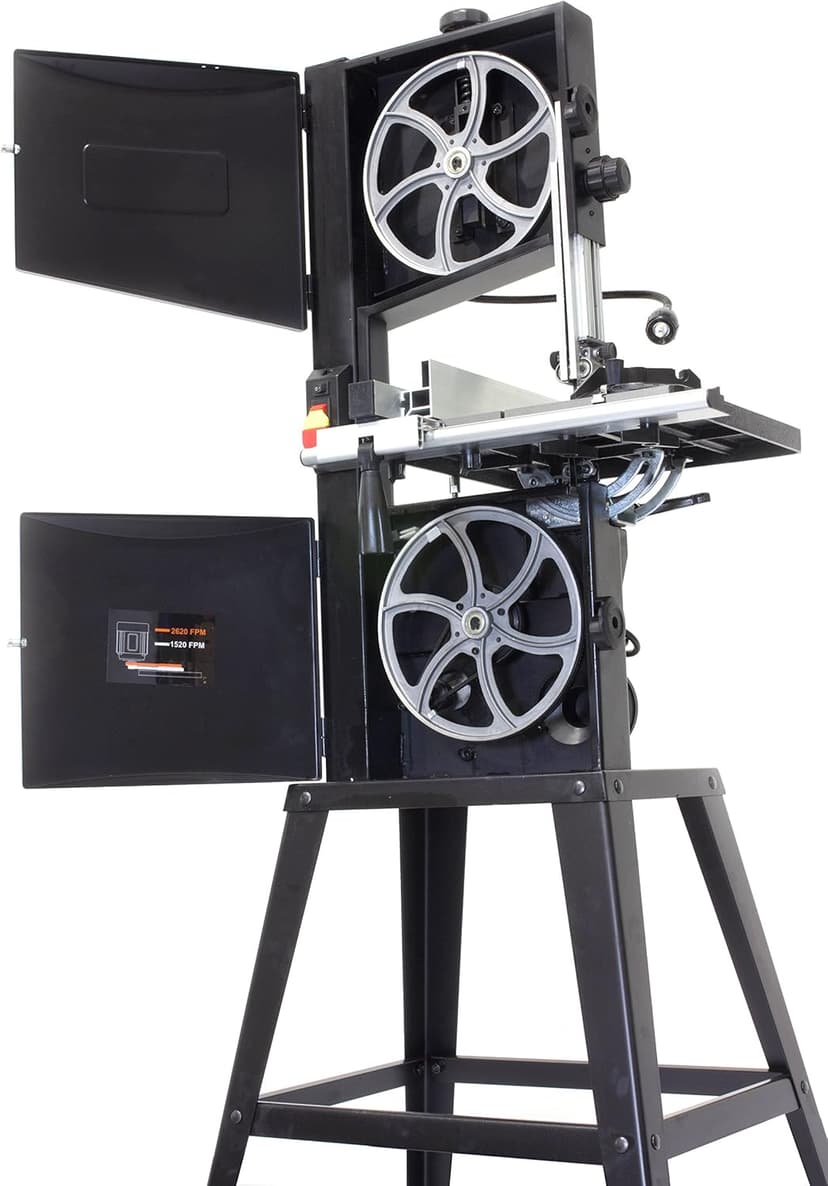 WEN Band Saw with Stand, 10-Inch, 3.5-Amp, Two-Speed (BA3962),Black