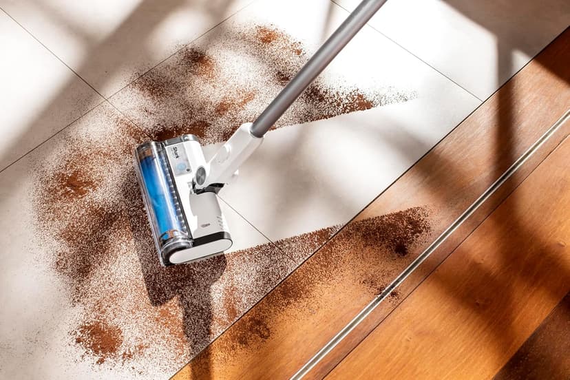 Shark Detect Clean & Empty Auto-Empty System - Lightweight Cordless Vacuum Cleaner with HEPA Filter, Portable Handheld Attachment, Crevice Tool, Ideal Stick Vacuum for Pet Hair, White, IW3511