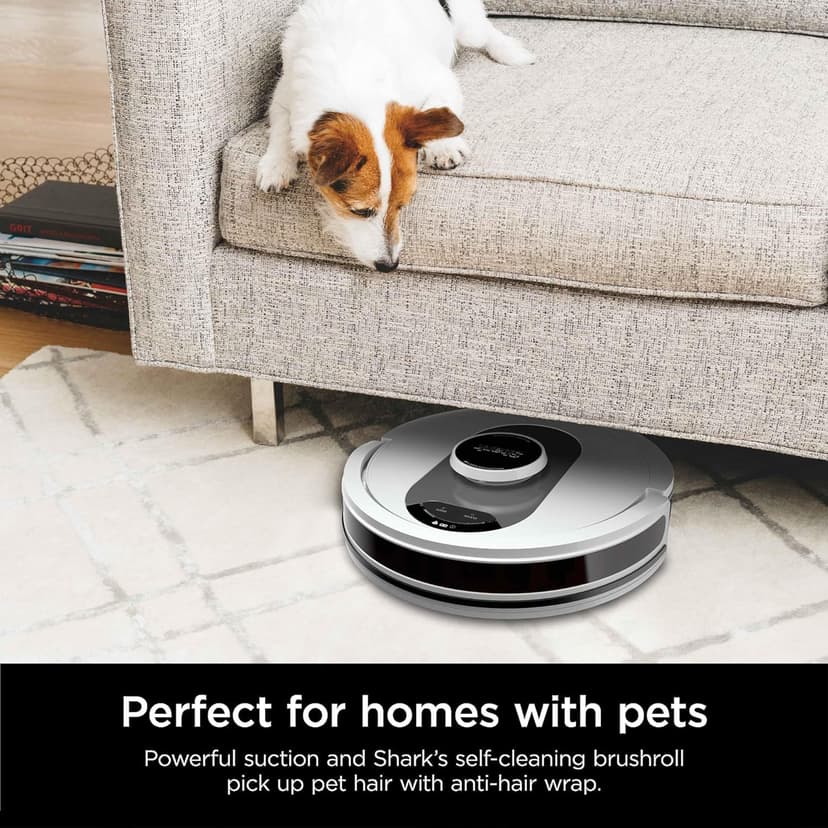 Shark AI Ultra Voice Control Robot Vacuum with Matrix Clean Navigation, Home Mapping, 60-Day Capacity, XL Self-Empty Base for Homes with Pets, Carpet & Hard Floors