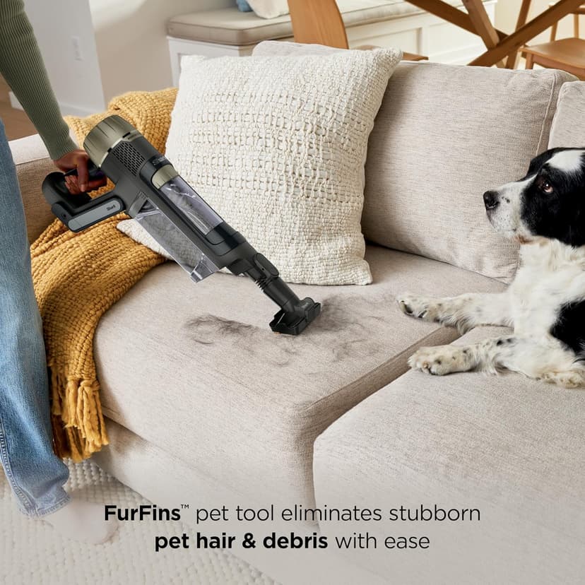 Shark PowerDetect Clean & Empty Cordless Stick Vacuum & Auto-Empty System, Powerful Suction, HEPA Filtration, Carpet & Hard Floor, Portable, Stick Vacuum for Pet Hair, Dark Gray, IP3253