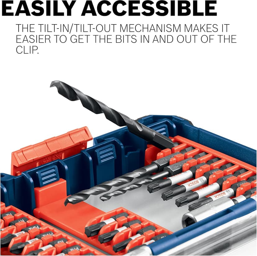 BOSCH CCSPHV208 8-Piece Assorted Set 2 In. Impact Tough Phillips Power Bits with Clip for Custom Case System