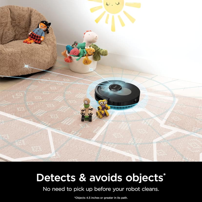 Shark AV2501AE AI Robot Vacuum with XL HEPA Self-Empty Base, Bagless, 60-Day Capacity, LIDAR Navigation, Perfect for Pet Hair, Compatible with Alexa, Wi-Fi Connected, Carpet & Hard Floor, Black
