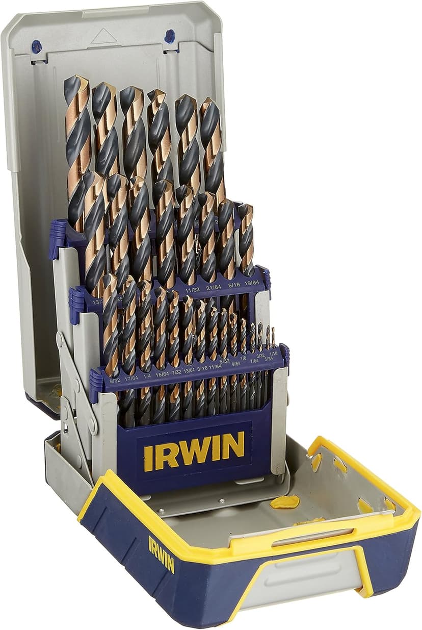 Irwin Tools IRWIN Drill Bit Set, High-Speed Steel, 29-Piece (3018005)