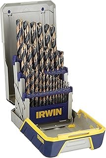 Irwin Tools IRWIN Drill Bit Set, High-Speed Steel, 29-Piece (3018005)