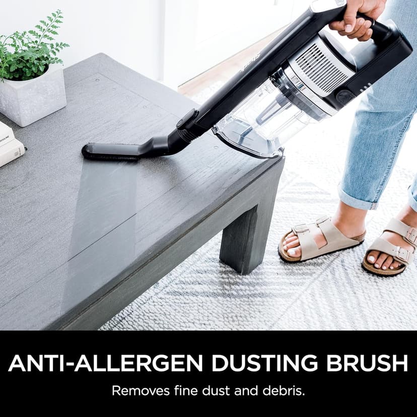 Shark Vertex Pro Cordless Vacuum Cleaner with HEPA Filter, Lightweight, Portable, Removable Handheld, Self Cleaning DuoClean PowerFins, 120-min Runtime, IQ Display, Black/Silver, IZ682H