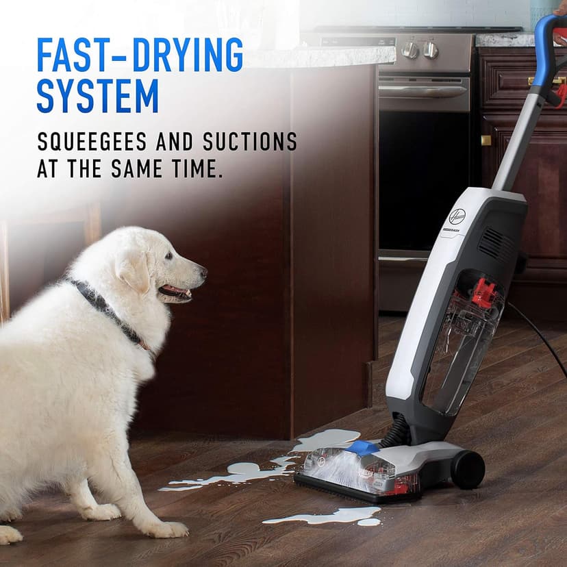 Hoover PowerDash Pet Hard Floor Cleaner Machine, Lightweight Floor Cleaning Machine, Floor Scrubber with Spin Scrub Brushes, Fast Drying System, Ideal for Hardwood, Vinyl, Tile, Laminate and More