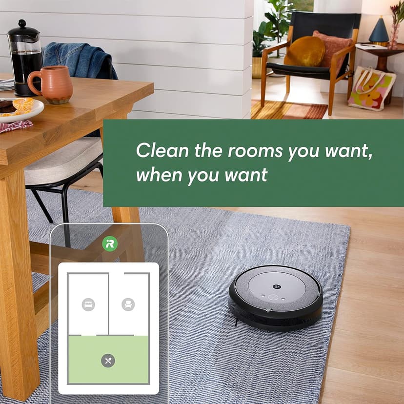 iRobot Roomba i3+ EVO (3550) Self-Emptying Robot Vacuum – Now Clean by Room with Smart Mapping, Empties Itself for Up to 60 Days, Works with Alexa, Ideal for Pet Hair, Carpets​, Roomba i3+