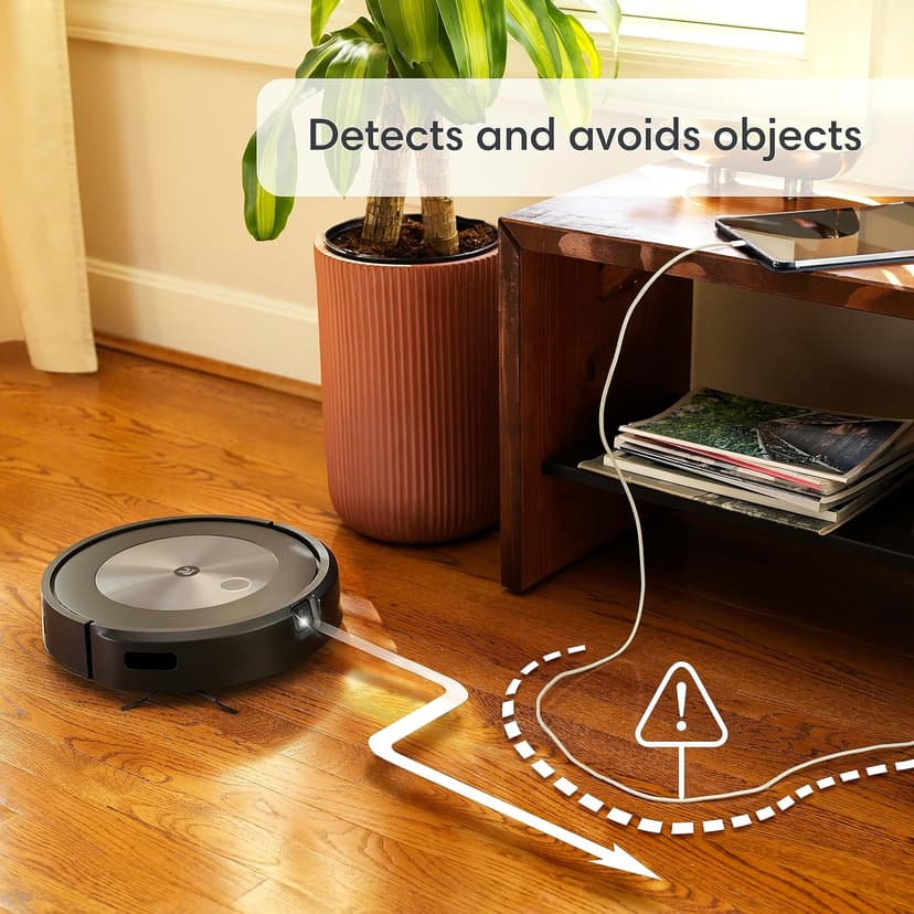 iRobot Roomba Combo j5 Robot Vacuum & Mop – Identifies and Avoids Obstacles Like Pet Waste & Cords, Clean by Room with Smart Mapping, Works with Alexa, Ideal for Pet Hair, Roomba Combo J5