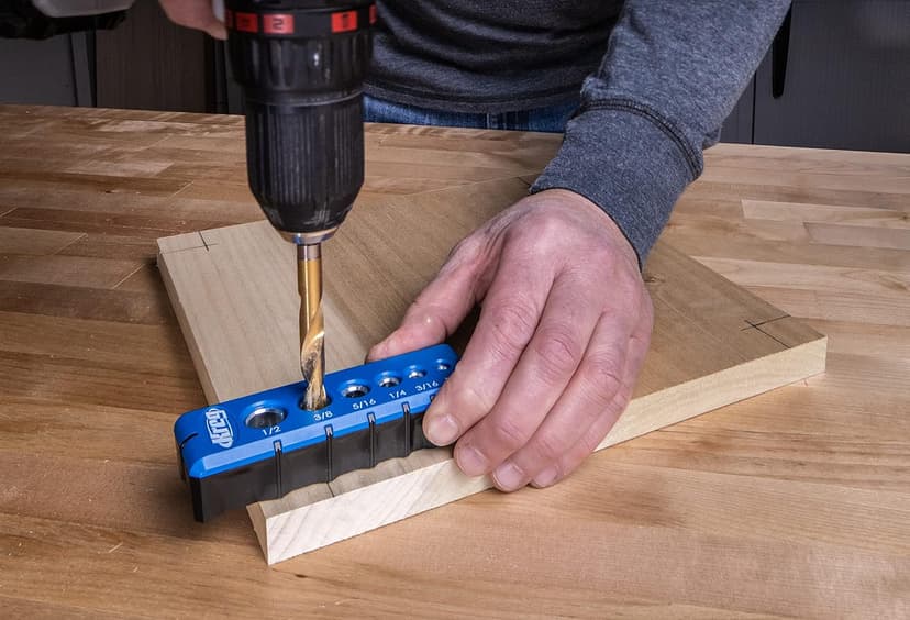 Kreg Portable Drilling Guide - 6 Hardened Drill Guides for Carpentry - Craftsman Tool Accessory