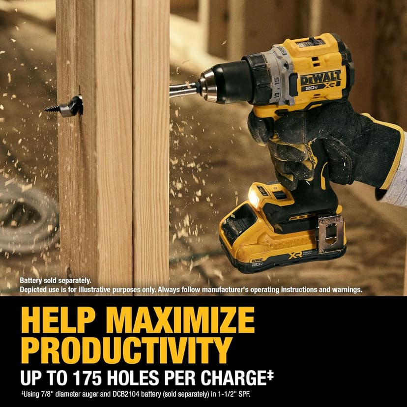 DEWALT 20V MAX XR Brushless Cordless 1/2 in. Drill/Driver (Tool Only) (DCD801B)