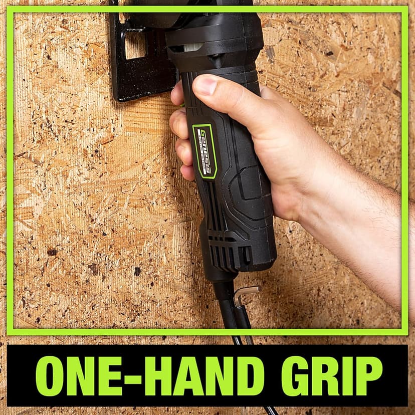 Genesis Mini Circular Saw 4.0 Amp 4-1/2" with 24T Carbide-Tipped Blade, Rip Guide, Vacuum Adapter, and Blade Wrench (GCS445SE)