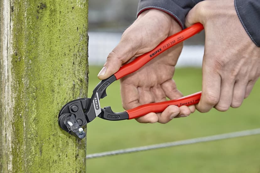 KNIPEX Tools - CoBolt Compact Bolt Cutter With Notched Blade (7131250SBA), 10"