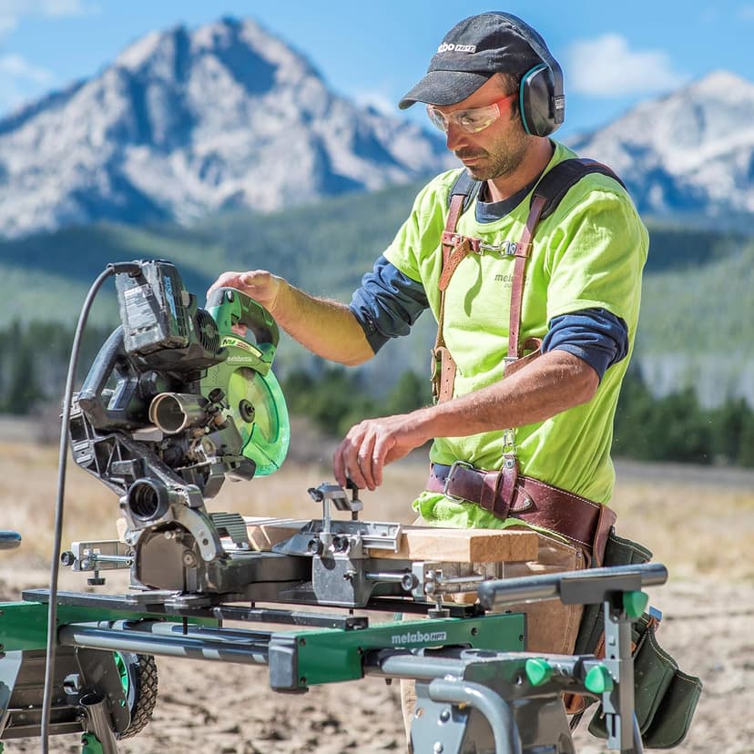 Metabo HPT 36V MultiVolt™ Pro Sliding Miter Saw | 7-1/4-Inch Blade | Dual Bevel | Tool Only - No Battery | Extreme Precision | Highly Accurate | C3607DRAQ4