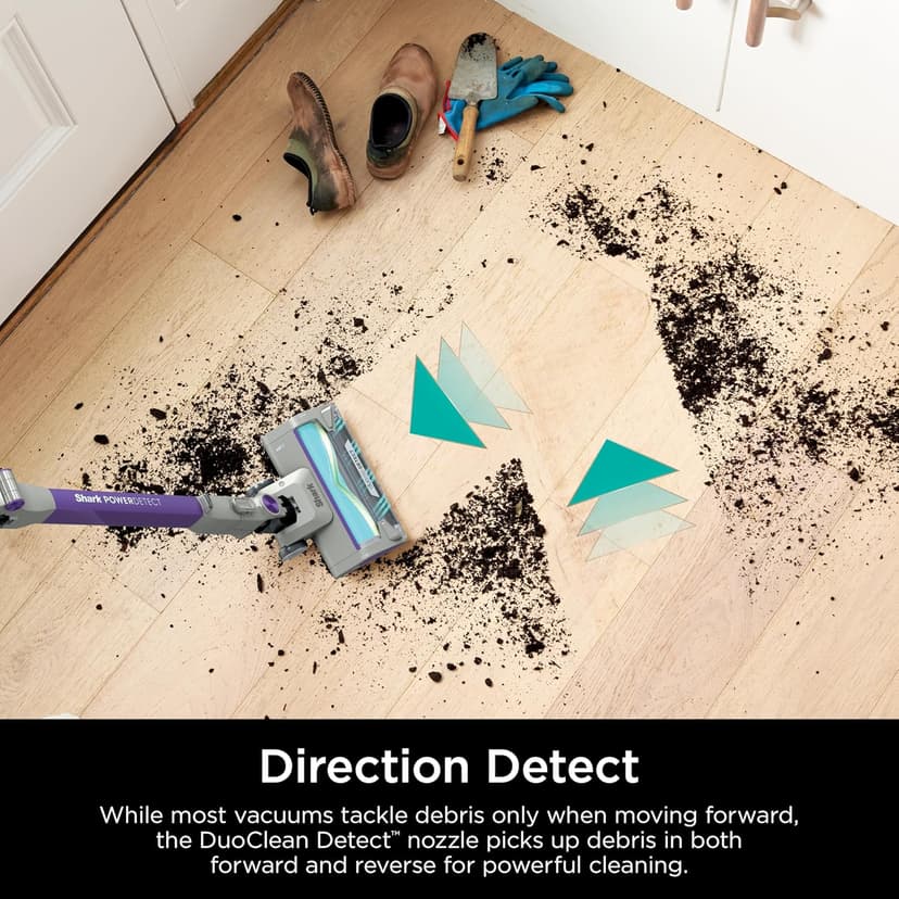 Shark PowerDetect Cordless Stick Vacuum, Powerful Suction, HEPA Filtration, 70-Minute Runtime, Carpet & Hard Floor, Portable, XL Dust Cup, Stick Vacuum for Pet Hair, Dark Gray, IP1251