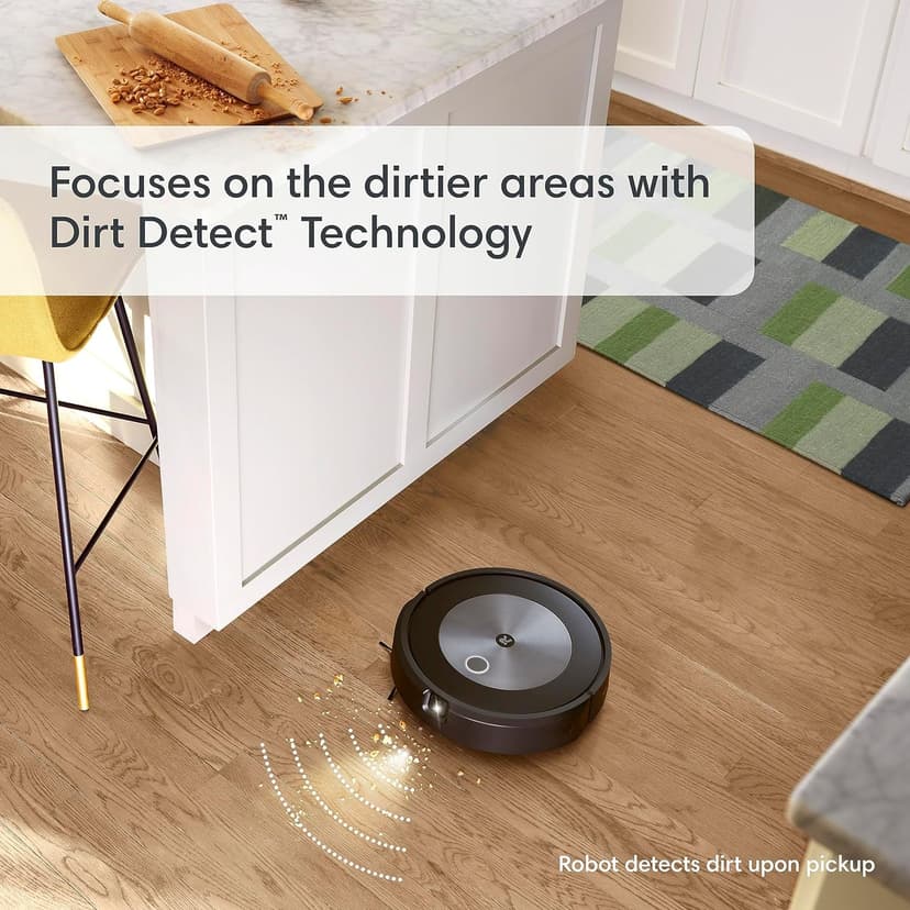 iRobot Roomba Combo j5 Robot Vacuum & Mop – Identifies and Avoids Obstacles Like Pet Waste & Cords, Clean by Room with Smart Mapping, Works with Alexa, Ideal for Pet Hair, Roomba Combo J5