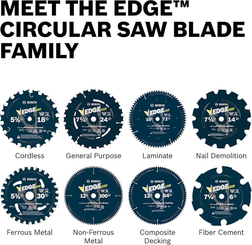 BOSCH DCB1072CD 10 in. 72 Tooth Edge Circular Saw Blade for Laminate