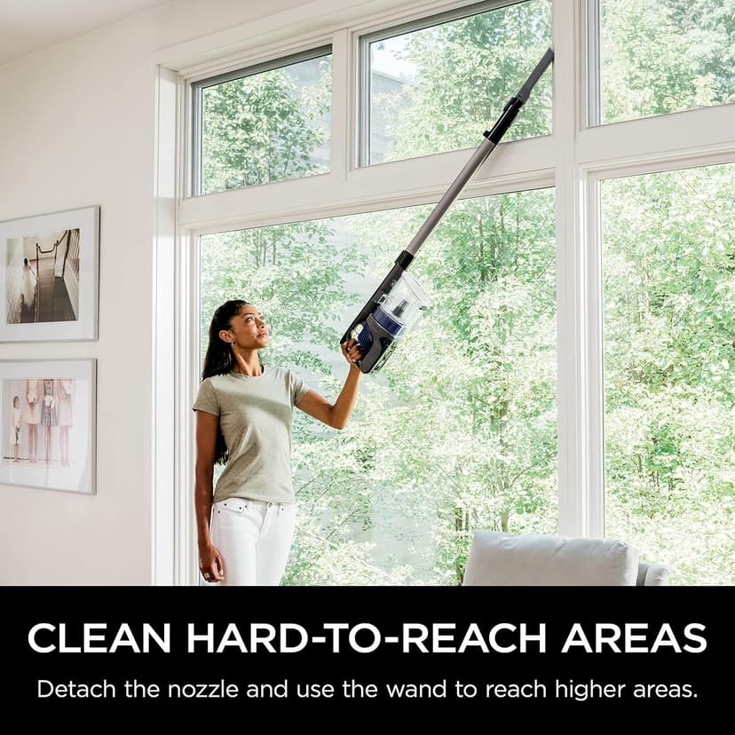 Shark Pet Cordless Stick Vacuum with XL Dust Cup, LED Headlights, Removable Handheld Vac, Crevice Tool, Portable Vacuum for Household Pet Hair, Carpet and Hard Floors, 40min Runtime, Grey, IX141