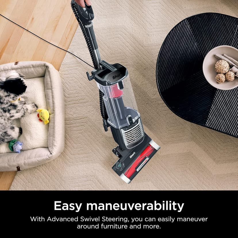 Shark ZU102 Rotator Pet Upright Vacuum with PowerFins HairPro & Odor Neutralizer Technology, Charcoal, 2.9 L Dust Cup