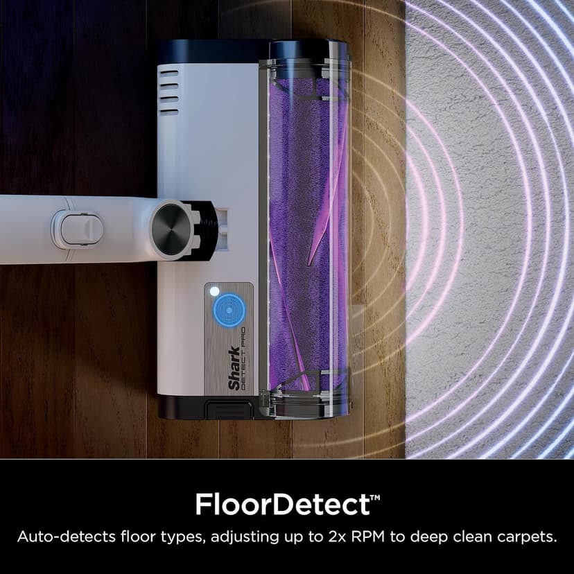 Shark IW1111 Detect Pro - Lightweight Cordless Vacuum Cleaner with HEPA Filter, Portable Handheld Attachment, Crevice Tool, Rechargeable Multi-Surface Stick Vacuum for Household Pet Hair, Dark Grey