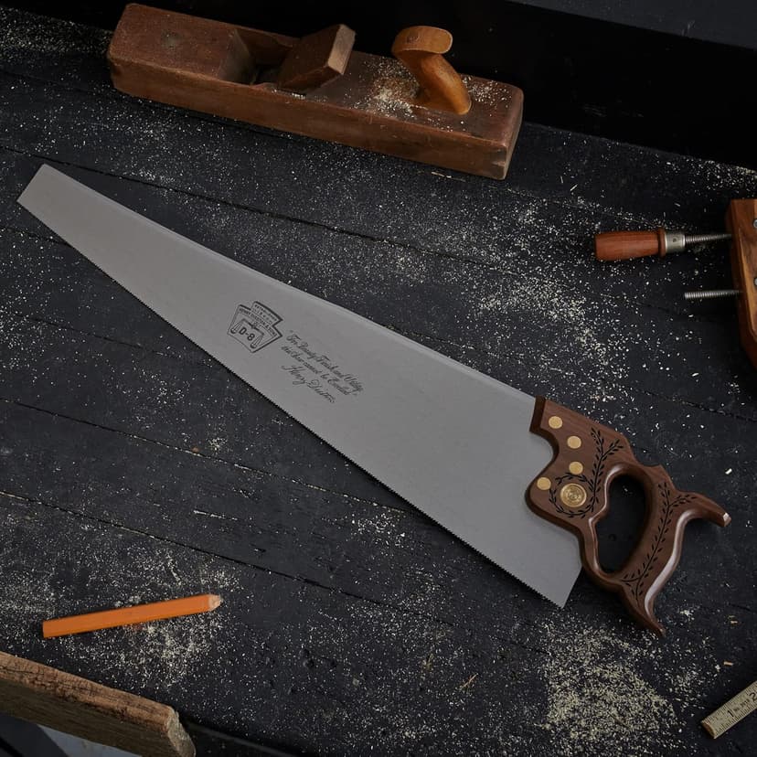 Disston 26” Walnut Handled Professional Cross Cut Saw for Wood