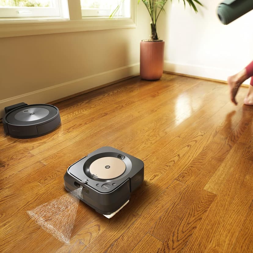 iRobot Braava Jet m6 (6012) Ultimate Robot Mop- Wi-Fi Connected, Precision Jet Spray, Smart Mapping, Works with Alexa, Ideal for Multiple Rooms, Recharges and Resumes, Black