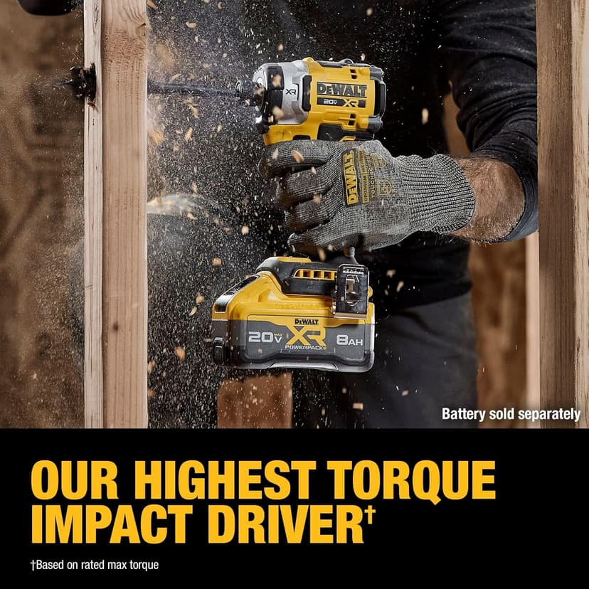 DEWALT 20V MAX XR 1/4 Inch Cordless Impact Driver, Bare Tool Only (DCF860B)