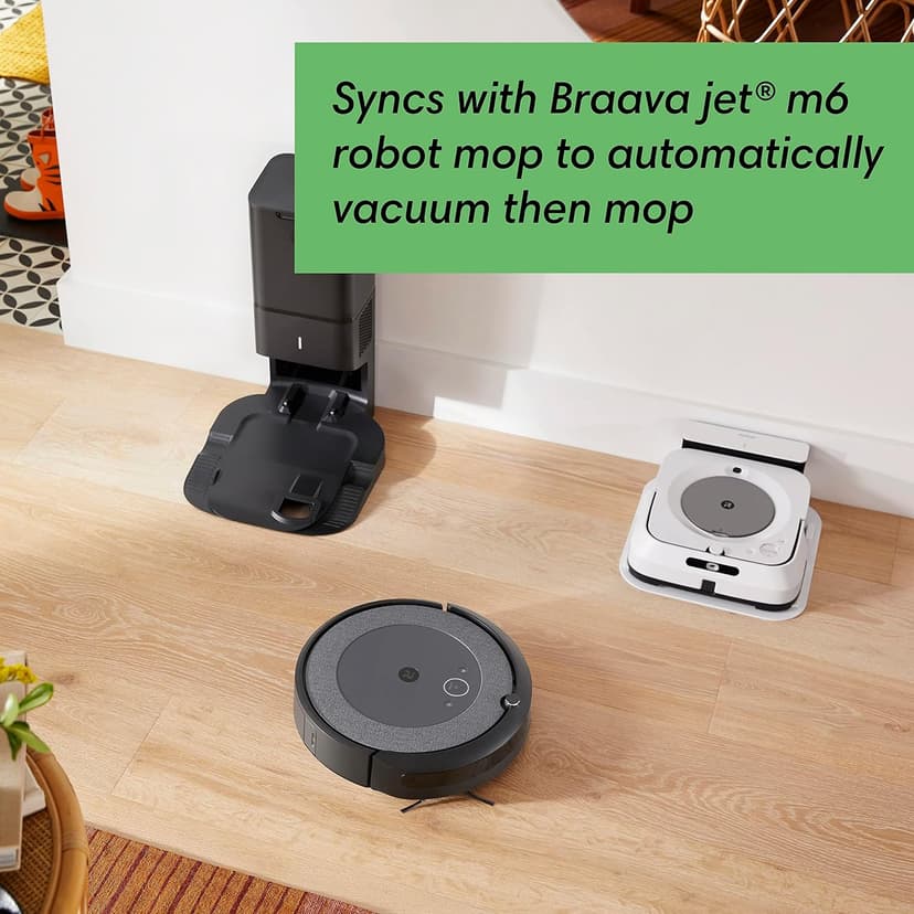 iRobot Roomba i3+ EVO (3550) Self-Emptying Robot Vacuum – Now Clean by Room with Smart Mapping, Empties Itself for Up to 60 Days, Works with Alexa, Ideal for Pet Hair, Carpets​, Roomba i3+