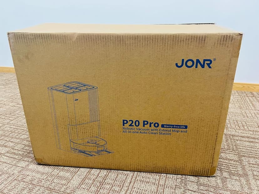 JONR P20 Pro Robot Vacuum and Mop with Self-Emptying, Self Lifting, 8000Pa Station, Auto Mop Washing & Hot Drying, Self-Refilling, Obstacle Avoidance, Adaptive Edge Mopping, LiDAR Navigation
