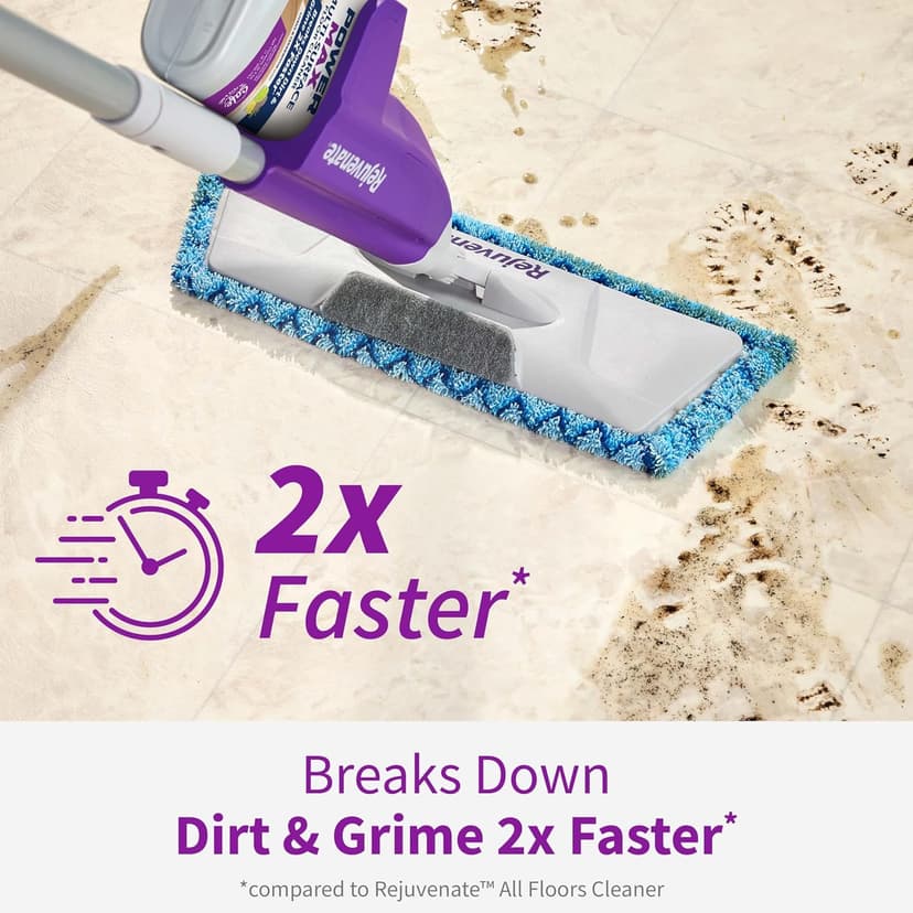 Rejuvenate PowerMax Multi-Surface Floor Cleaner, 128 Ounces, Breaks Down Dirt And Grime On Sealed Hardwood, Tile, Vinyl, Laminate To Deliver A Powerful, Deep Clean With Citrus And Cedarwood Scent