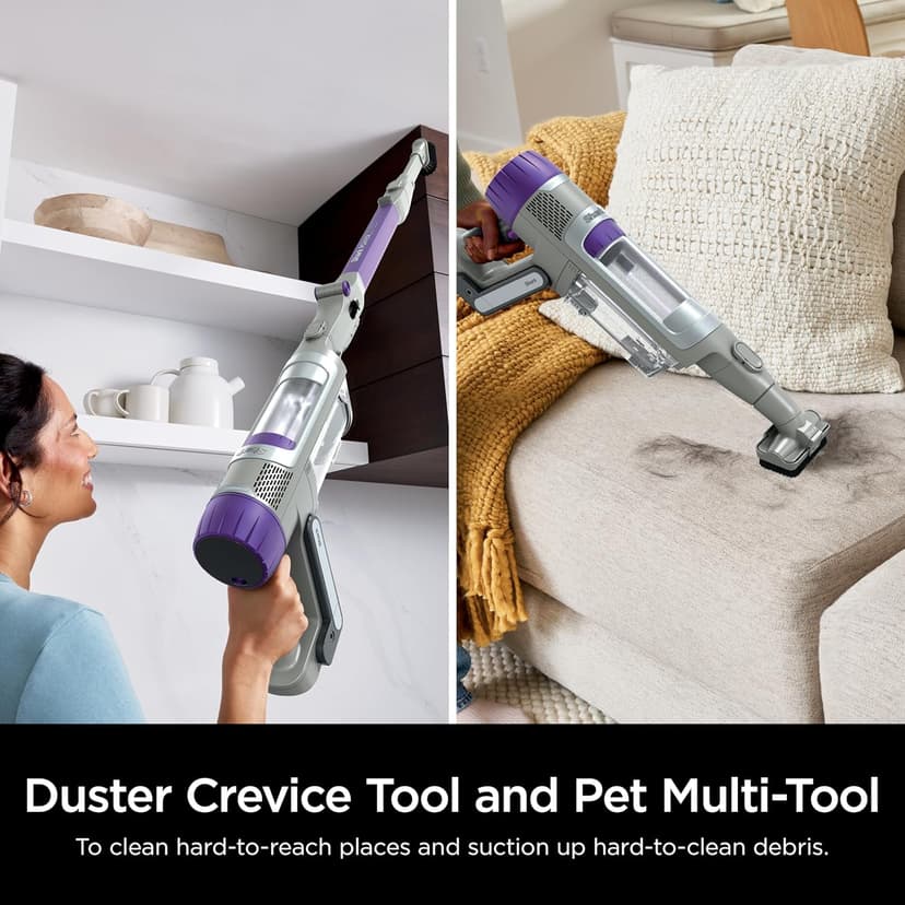Shark PowerDetect Cordless Stick Vacuum, Powerful Suction, HEPA Filtration, 70-Minute Runtime, Carpet & Hard Floor, Portable, XL Dust Cup, Stick Vacuum for Pet Hair, Dark Gray, IP1251